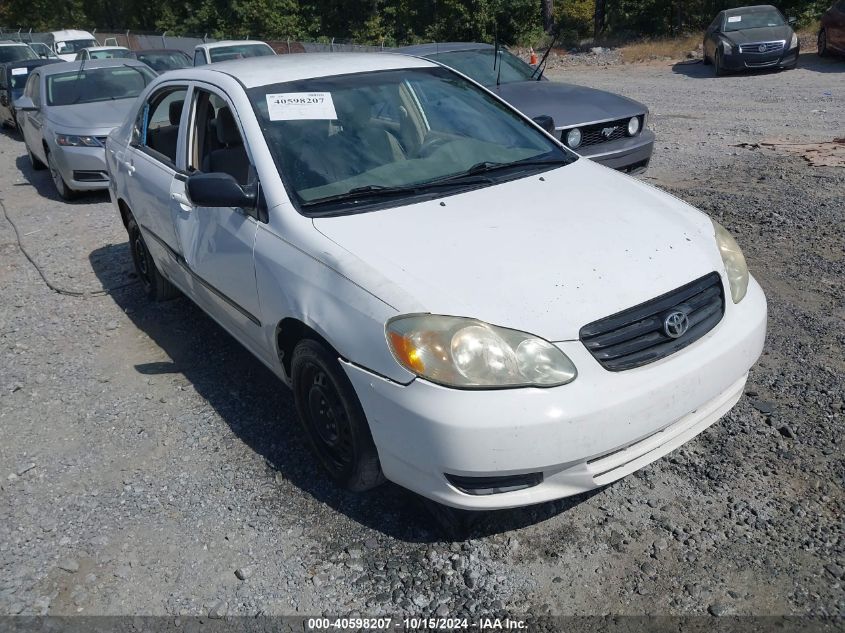 2003 Toyota Corolla Ce VIN: 2T1BR32E23C017210 Lot: 40598207