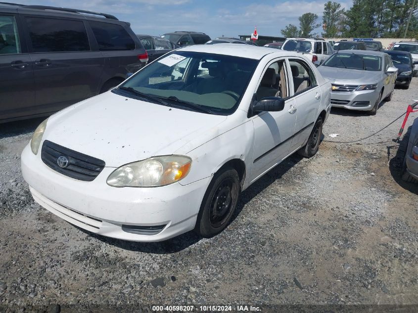 2003 Toyota Corolla Ce VIN: 2T1BR32E23C017210 Lot: 40598207