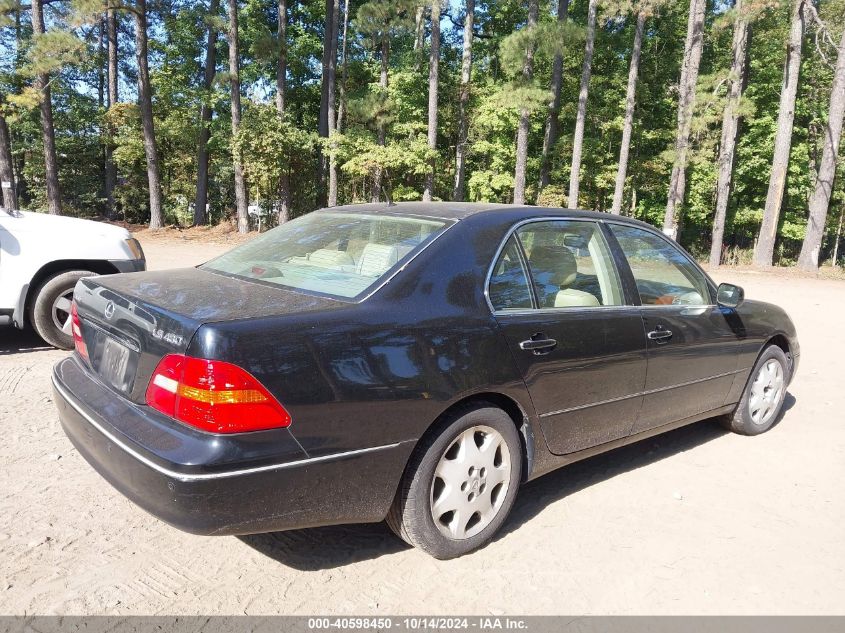 2003 Lexus Ls 430 430 VIN: JTHBN30F430115252 Lot: 40598450