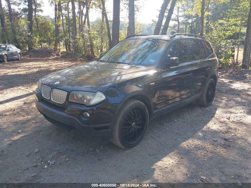 2008 BMW X3 3.0Si VIN: WBXPC93478WJ18387 Lot: 40600050