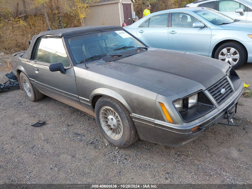 1988 Ford Mustang Lx VIN: 1FABP44A6JF294748 Lot: 40600636