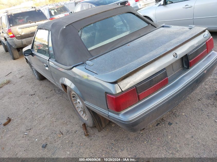 1988 Ford Mustang Lx VIN: 1FABP44A6JF294748 Lot: 40600636