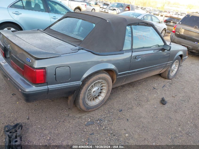 1988 Ford Mustang Lx VIN: 1FABP44A6JF294748 Lot: 40600636