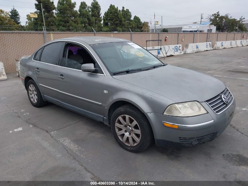 2003 Volkswagen Passat Gls VIN: WVWPD63B93P189892 Lot: 40603398