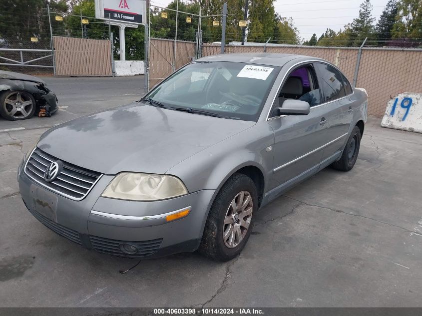 2003 Volkswagen Passat Gls VIN: WVWPD63B93P189892 Lot: 40603398