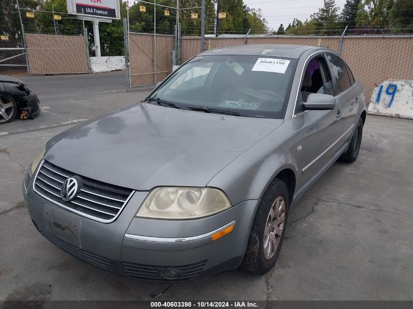 2003 Volkswagen Passat Gls VIN: WVWPD63B93P189892 Lot: 40603398