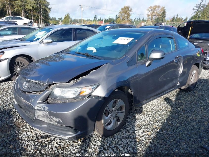 2013 Honda Civic Lx VIN: 2HGFG3B52DH501569 Lot: 40611787