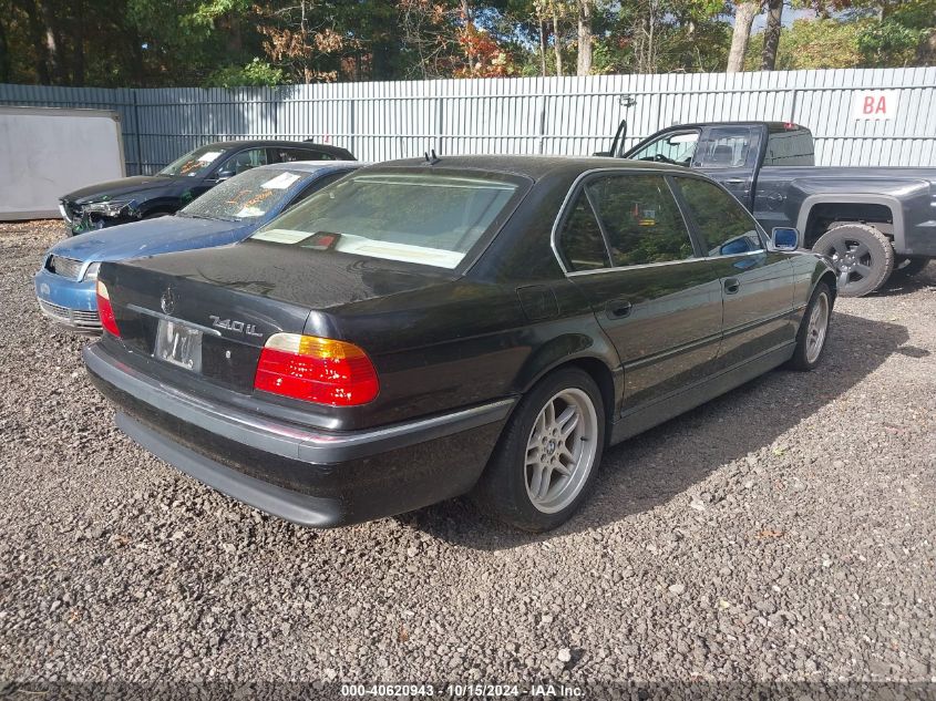 2000 BMW 740Il VIN: WBAGH8349YDP13386 Lot: 40620943