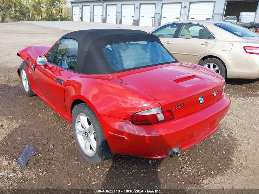 2002 BMW Z3 2.5I VIN: 4USCN33492LM06949 Lot: 40622113