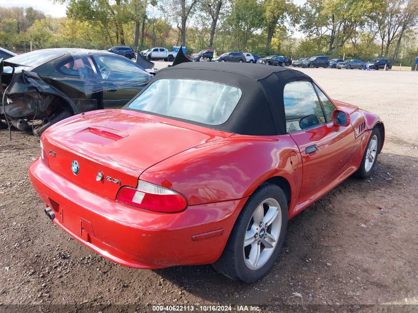 2002 BMW Z3 2.5I VIN: 4USCN33492LM06949 Lot: 40622113