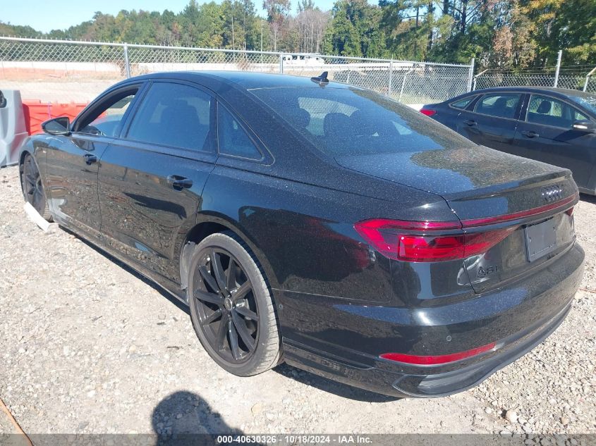 2022 Audi A8 L 55 Tfsi Quattro Tiptronic VIN: WAULDAF83NN006130 Lot: 40630326