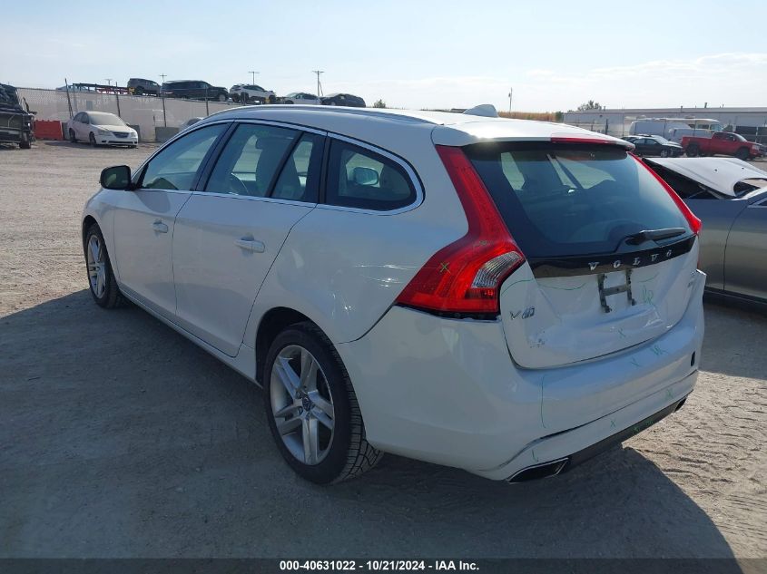 2015 Volvo V60 T5 Premier VIN: YV1612SB0F1201587 Lot: 40631022