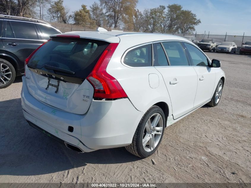 2015 Volvo V60 T5 Premier VIN: YV1612SB0F1201587 Lot: 40631022