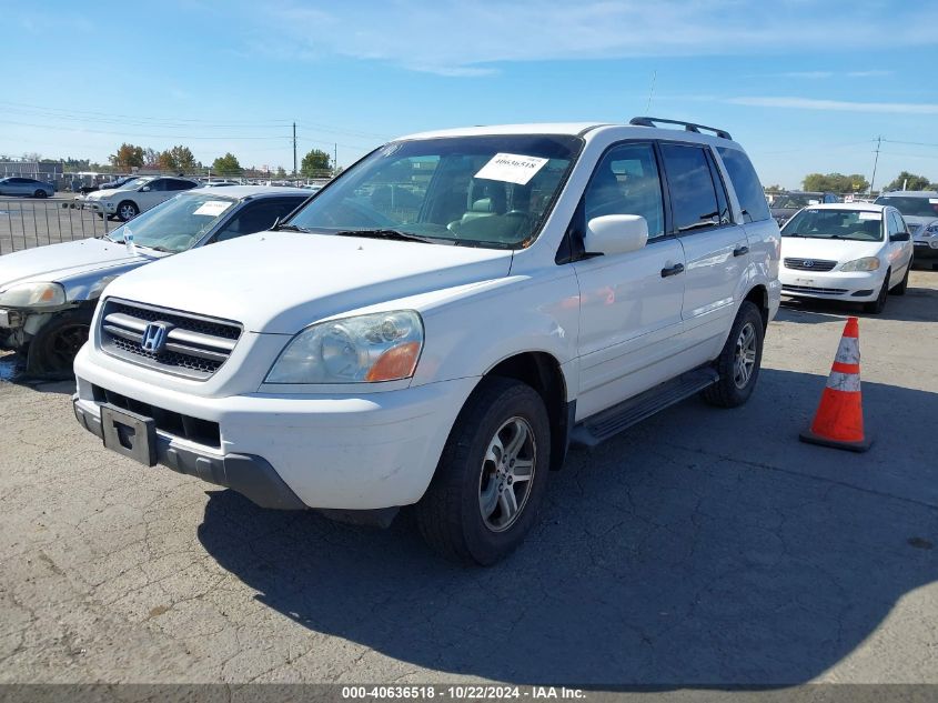 2004 Honda Pilot Ex-L VIN: 2HKYF18644H598408 Lot: 40636518