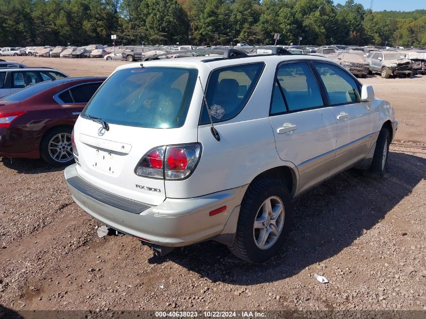 2001 Lexus Rx 300 VIN: JTJGF10U210110939 Lot: 40638023