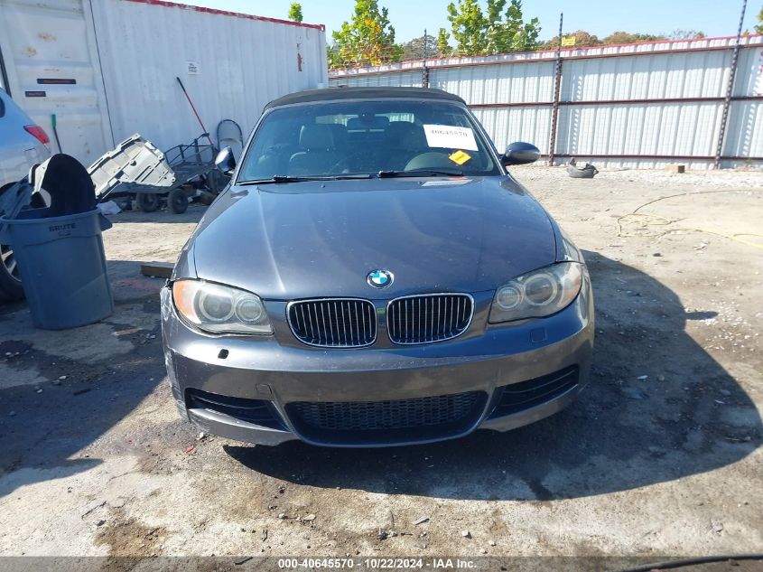 2008 BMW 135I VIN: WBAUN93598VF54960 Lot: 40645570