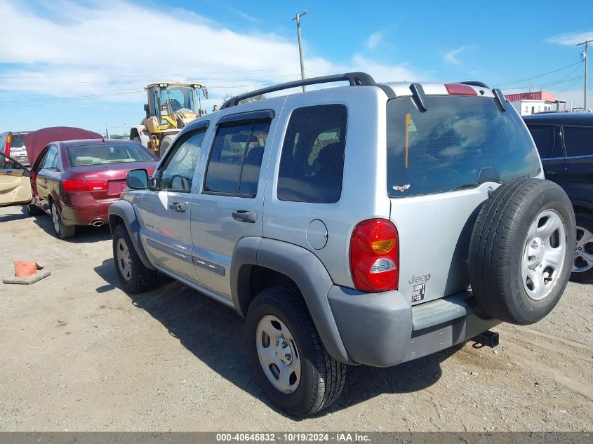 2002 Jeep Liberty Sport VIN: 1J4GK48K12W254218 Lot: 40645832