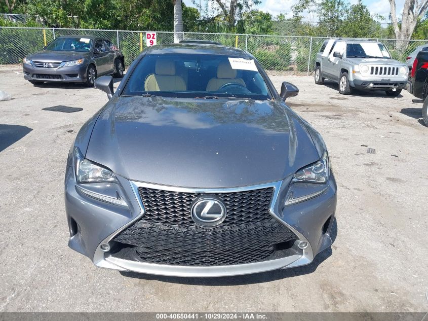 2015 Lexus Rc 350 VIN: JTHHE5BC0F5002348 Lot: 40650441