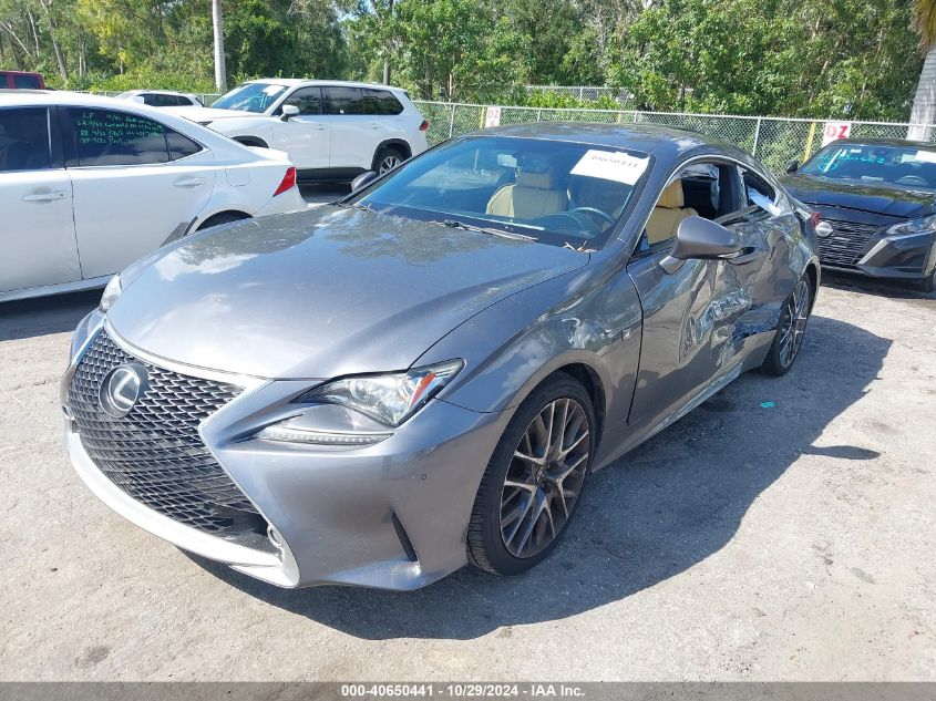 2015 Lexus Rc 350 VIN: JTHHE5BC0F5002348 Lot: 40650441