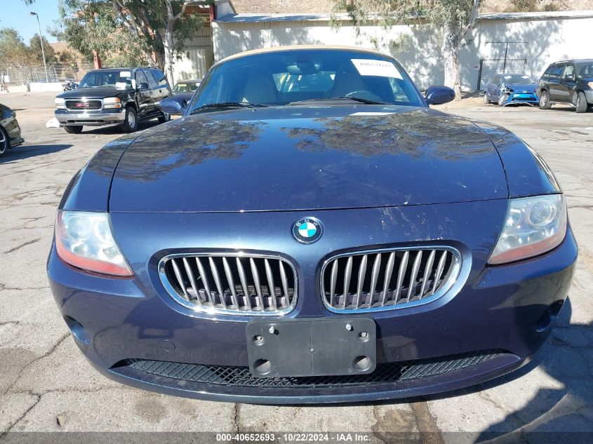 2004 BMW Z4 3.0I VIN: 4USBT53544LU08343 Lot: 40652693