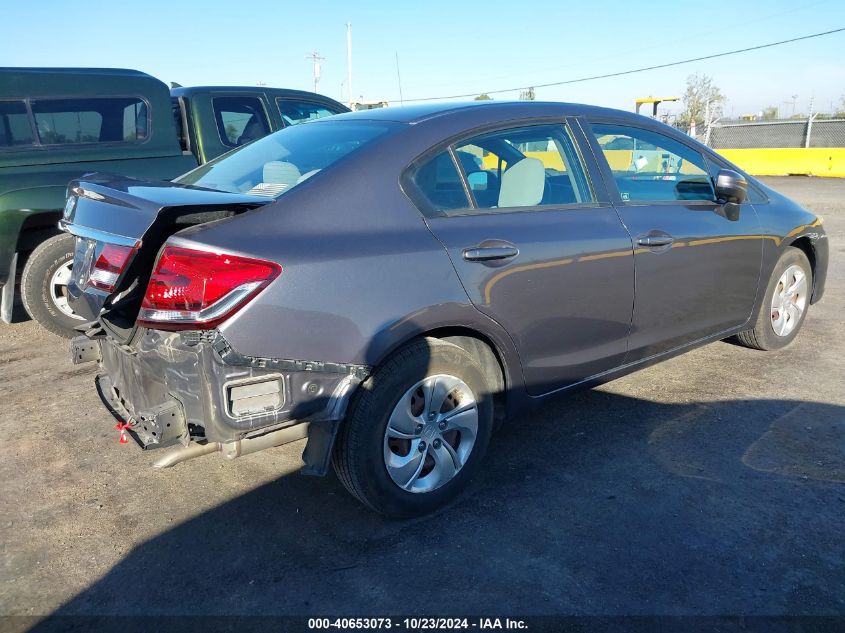 2014 Honda Civic Lx VIN: 19XFB2F54EE238080 Lot: 40653073