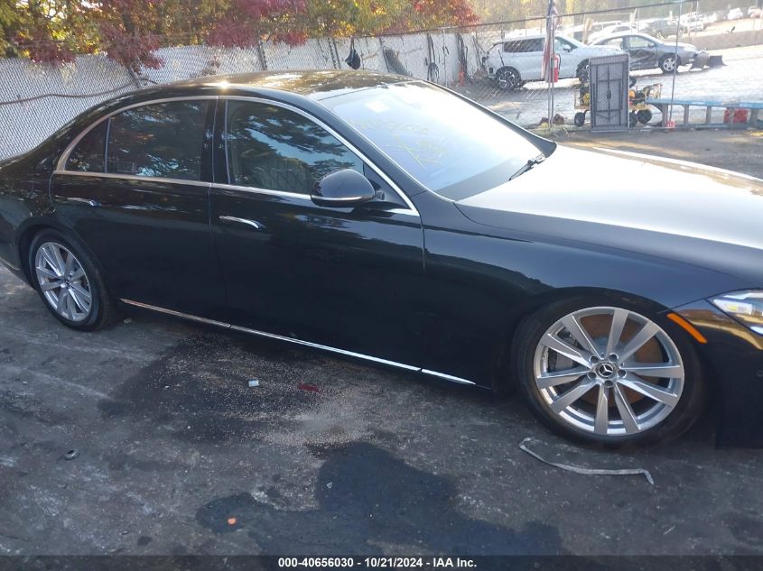 2022 Mercedes-Benz S 500 4Matic VIN: W1K6G6DB2NA069722 Lot: 40656030