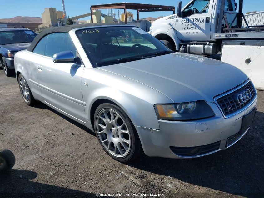 2006 Audi S4 VIN: WUARL48H56K900795 Lot: 40656093