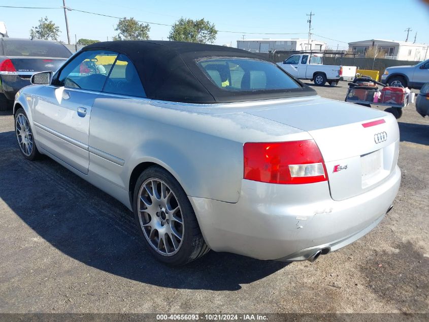 2006 Audi S4 VIN: WUARL48H56K900795 Lot: 40656093