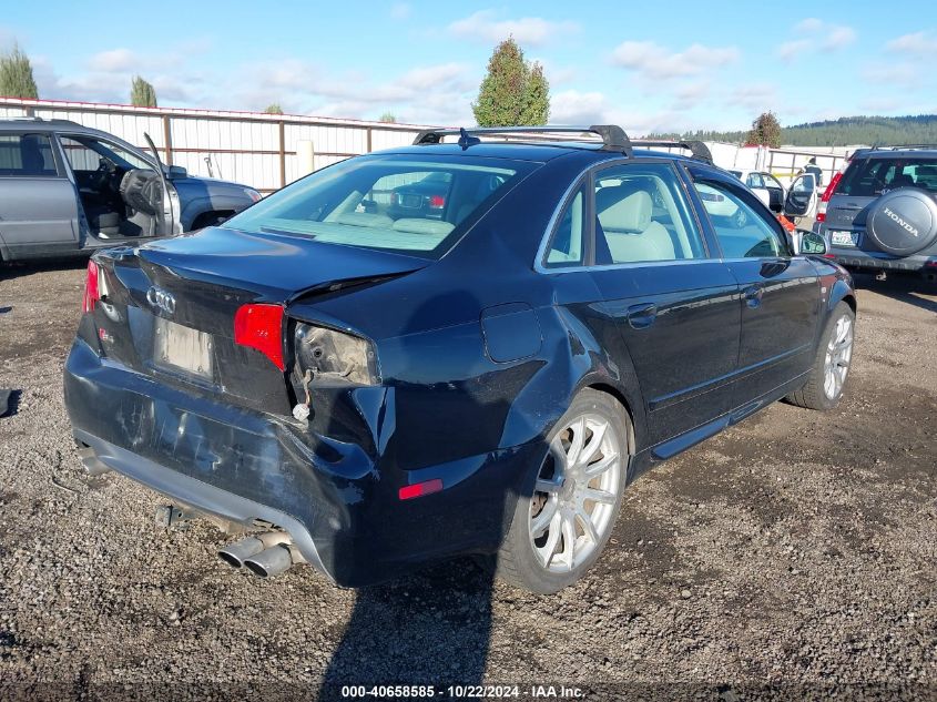 2007 Audi S4 4.2 VIN: WAUGL78E27A017611 Lot: 40658585