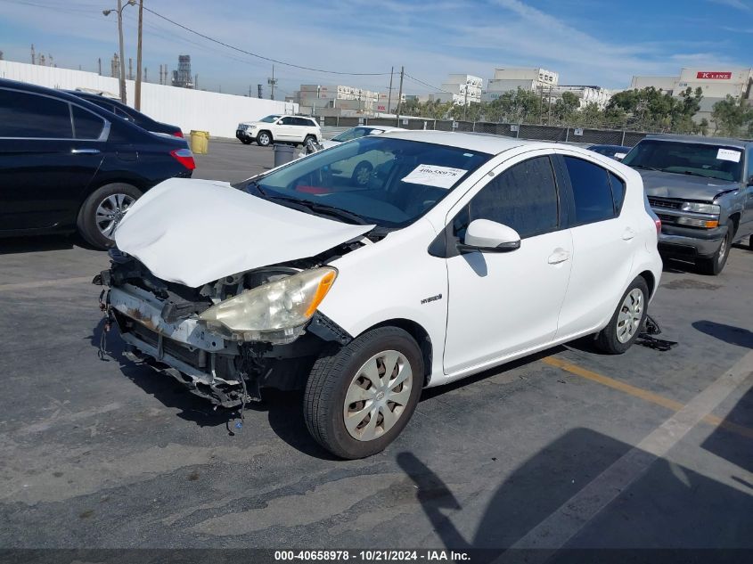 2012 Toyota Prius C One VIN: JTDKDTB34C1511215 Lot: 40658978