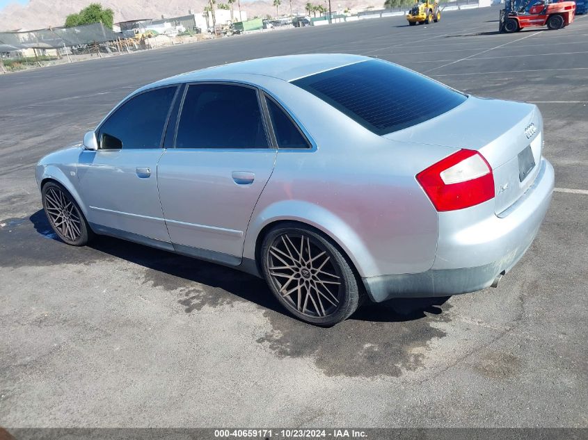 2003 Audi A4 3.0 VIN: WAULT68E03A163038 Lot: 40659171