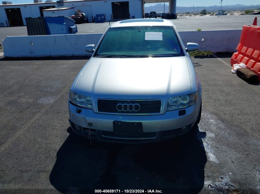 2003 Audi A4 3.0 VIN: WAULT68E03A163038 Lot: 40659171