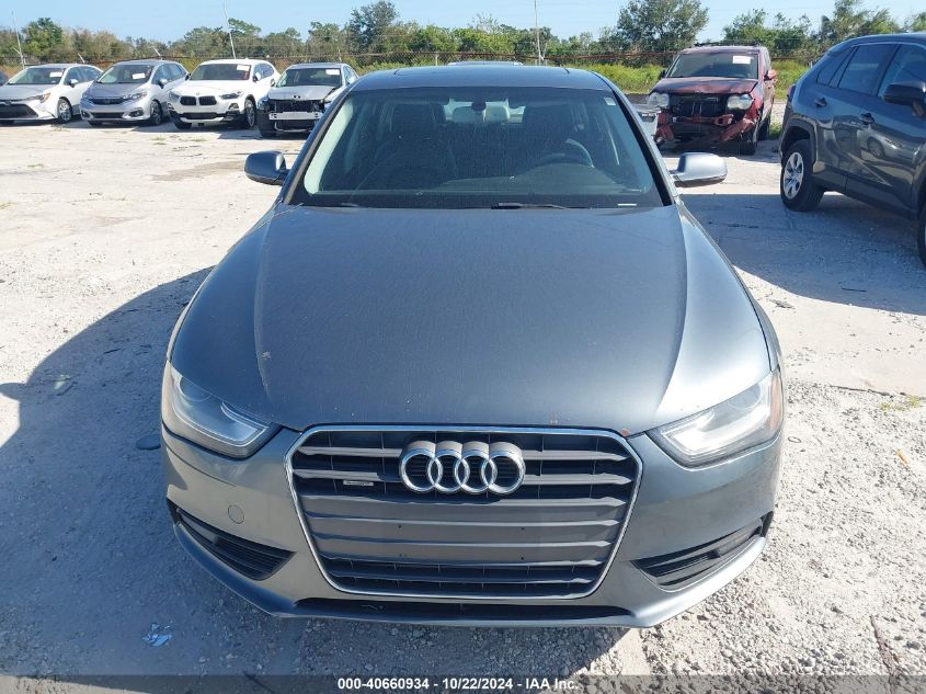 2013 Audi A4 2.0T Premium VIN: WAUFFAFL4DN048607 Lot: 40660934