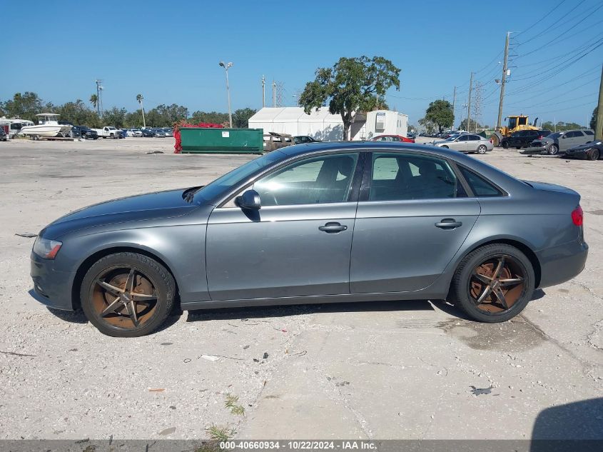 2013 Audi A4 2.0T Premium VIN: WAUFFAFL4DN048607 Lot: 40660934