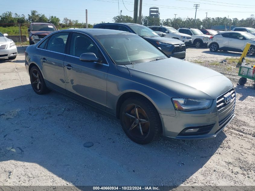 2013 Audi A4 2.0T Premium VIN: WAUFFAFL4DN048607 Lot: 40660934