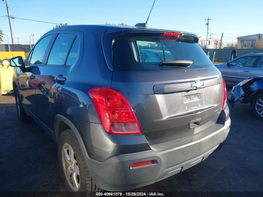 2016 Chevrolet Trax 1Ls VIN: 3GNCJNSB2GL120375 Lot: 40661079