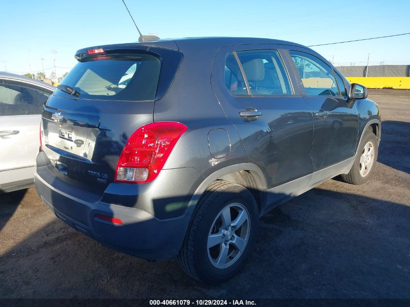 2016 Chevrolet Trax 1Ls VIN: 3GNCJNSB2GL120375 Lot: 40661079