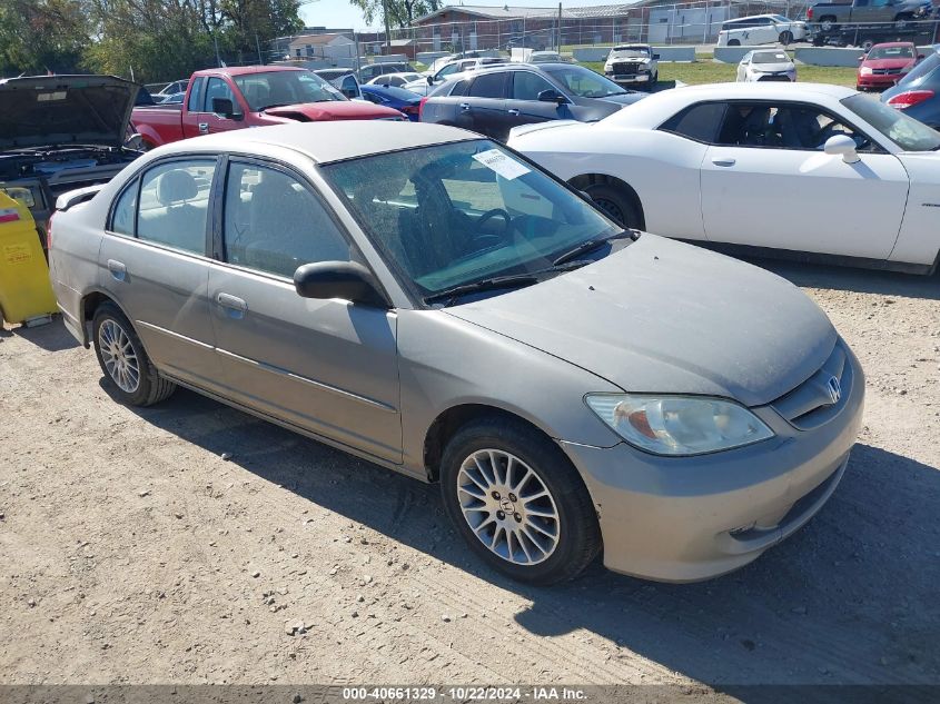 2005 Honda Civic Lx VIN: 2HGES16515H616643 Lot: 40661329