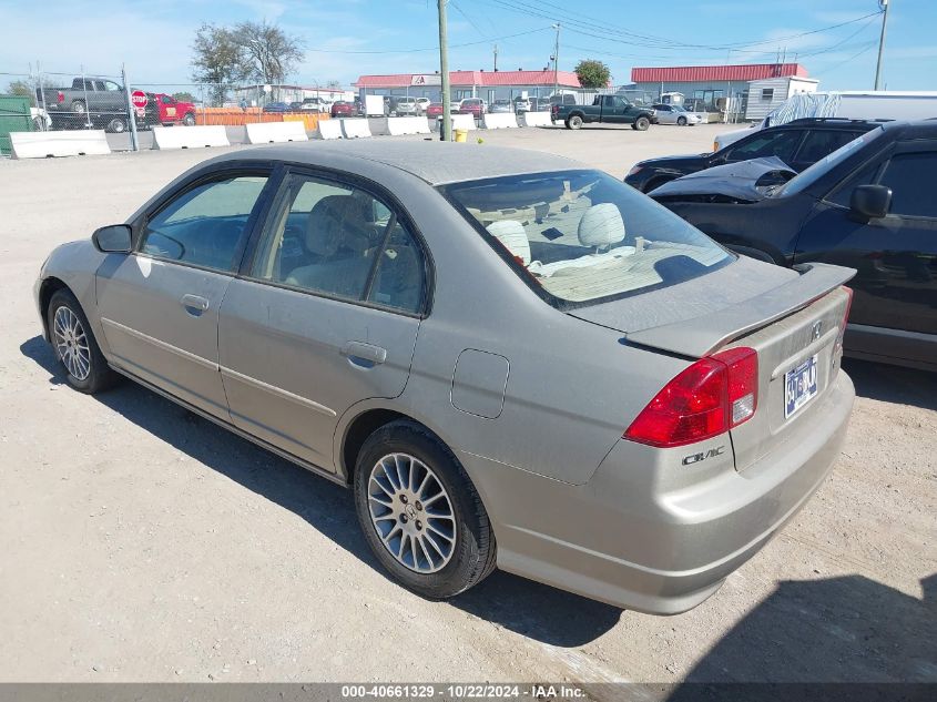 2005 Honda Civic Lx VIN: 2HGES16515H616643 Lot: 40661329