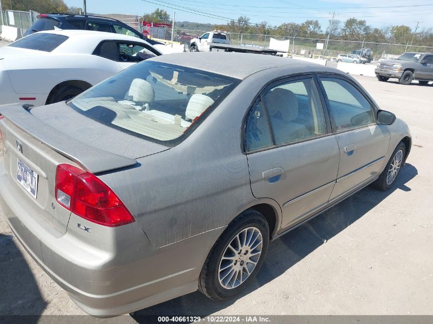 2005 Honda Civic Lx VIN: 2HGES16515H616643 Lot: 40661329