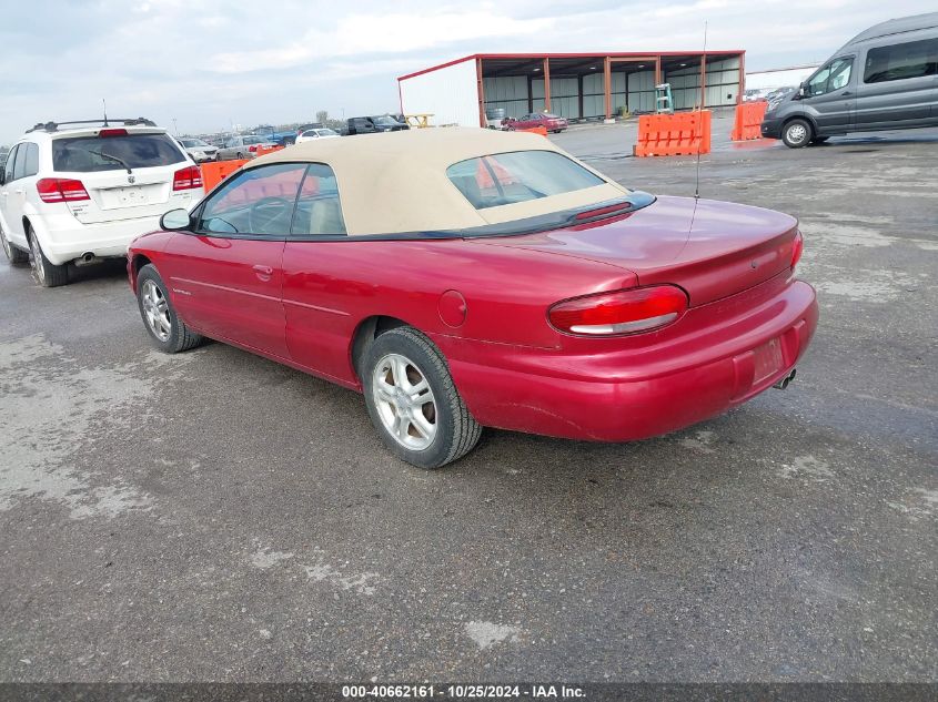 1996 Chrysler Sebring Jxi VIN: 3C3EL55HXTT285715 Lot: 40662161