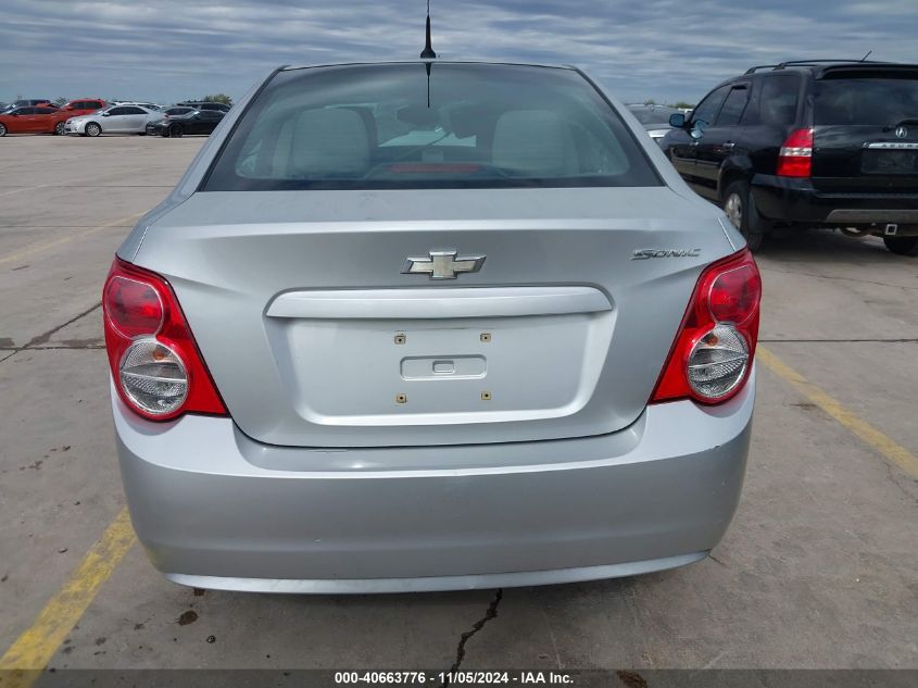 2012 Chevrolet Sonic 2Ls VIN: 1G1JA5SH7C4136259