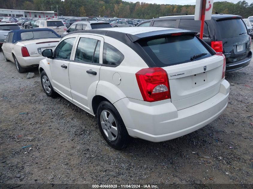 2008 Dodge Caliber Se VIN: 1B3HB28B98D705481 Lot: 40665928