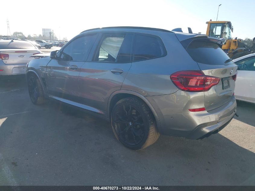 2020 BMW X3 M Competition VIN: 5YMTS0C02LLA57753 Lot: 40670273