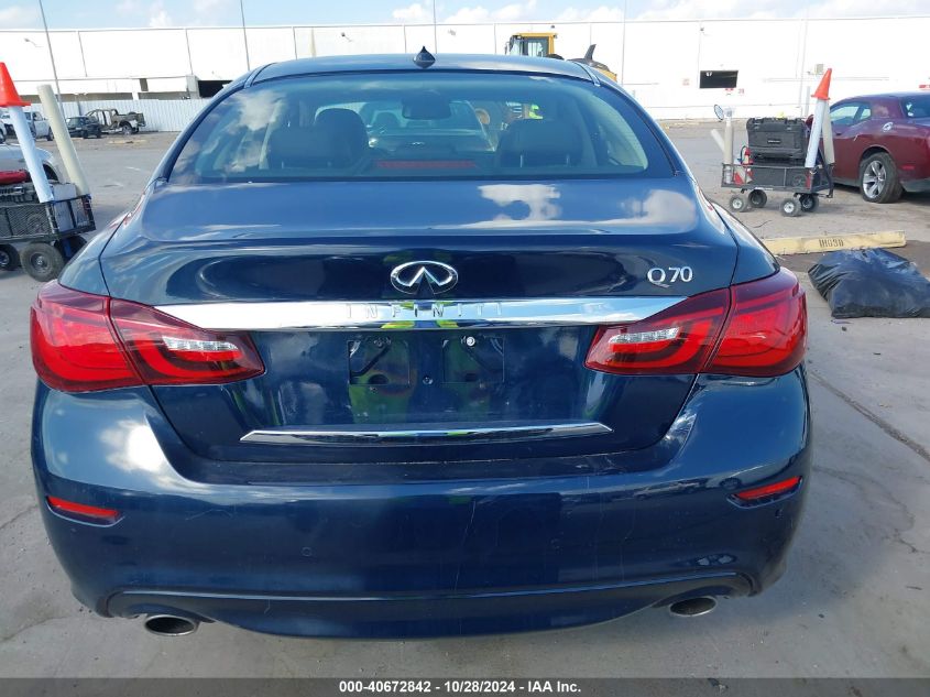 2019 Infiniti Q70 3.7 Luxe VIN: JN1BY1AP2KM505524 Lot: 40672842