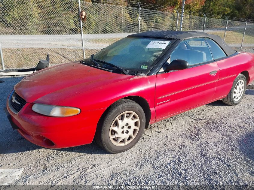 1999 Chrysler Sebring Jx VIN: 3C3EL45HXXT503958 Lot: 40674006