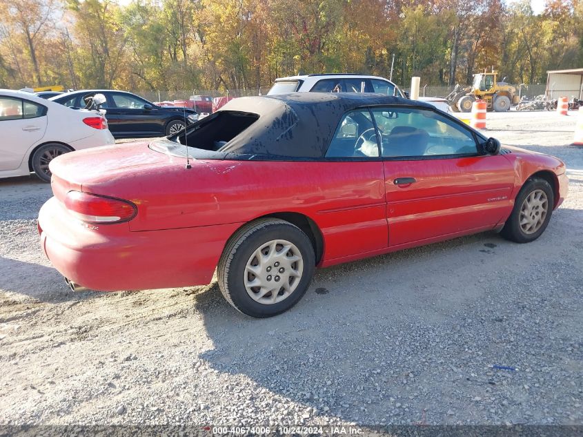 1999 Chrysler Sebring Jx VIN: 3C3EL45HXXT503958 Lot: 40674006