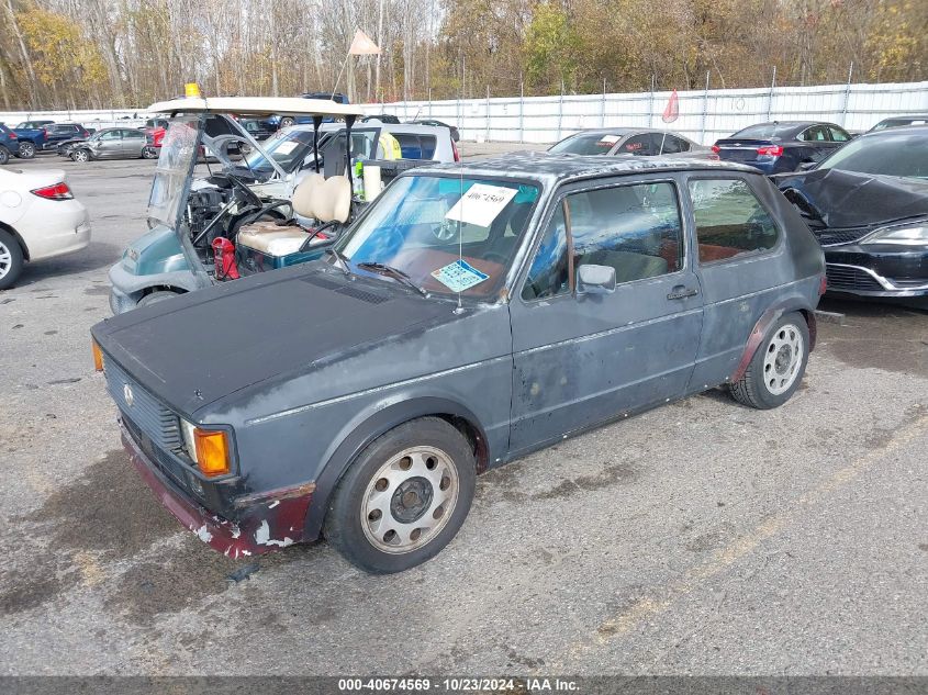 1981 Volkswagen Rabbit Ls Deluxe VIN: 1VWCG9178BV082653 Lot: 40674569