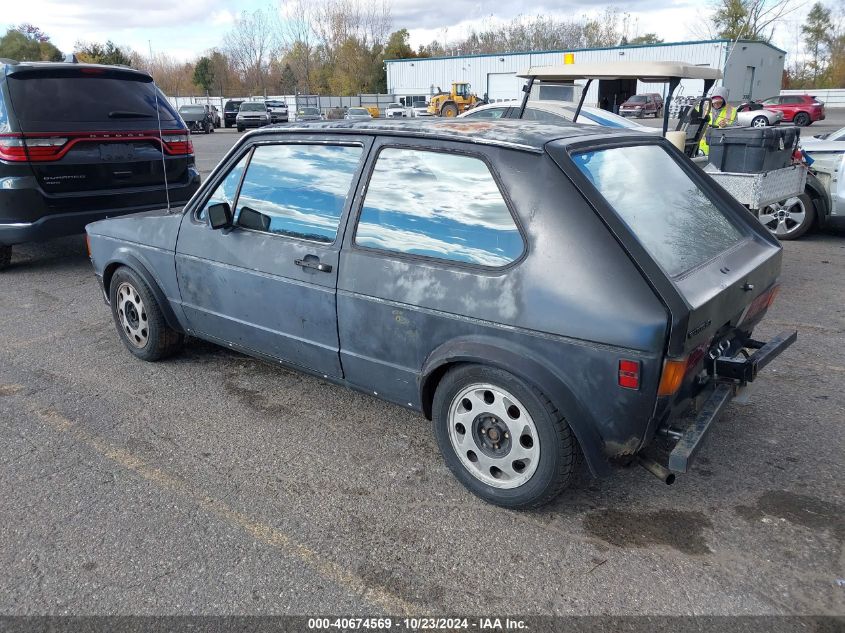 1981 Volkswagen Rabbit Ls Deluxe VIN: 1VWCG9178BV082653 Lot: 40674569