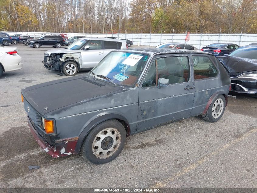 1981 Volkswagen Rabbit Ls Deluxe VIN: 1VWCG9178BV082653 Lot: 40674569